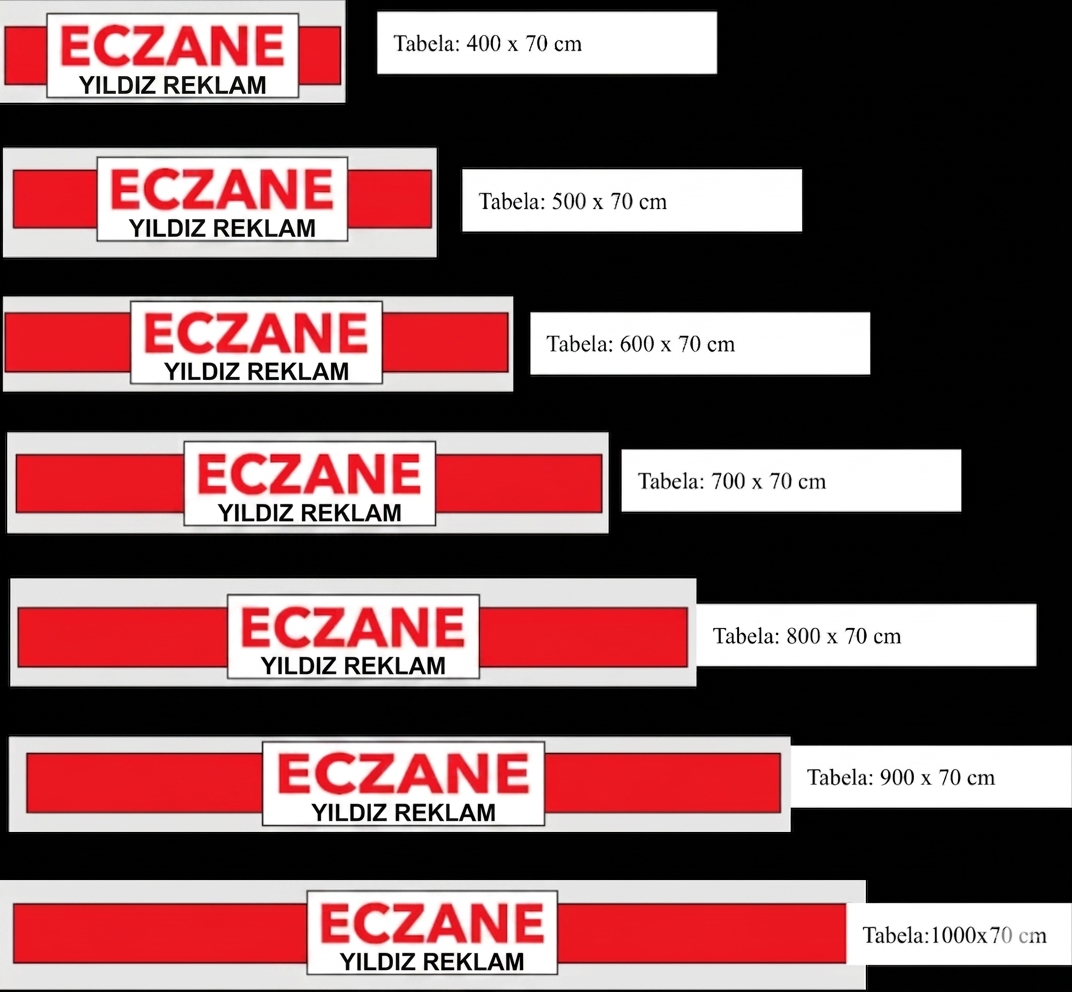 Yıldız Reklam Eczane Tabelası 
