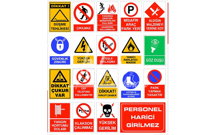 İş Güvenliği Tabelası